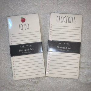 Rae Dunn Notepad Sets with 2 Pads Each